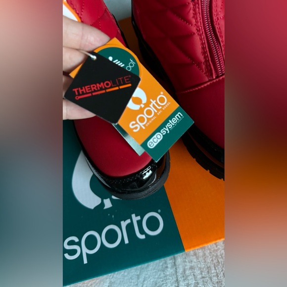 Sporto® Esther Waterproof White Boots -NEW- Women's Size 5.5 - Picture 7 of 9